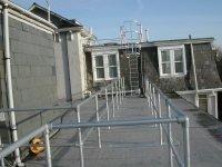 Galvanized Cat Ladder and Walkway Handrails