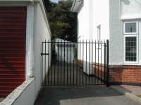 Tall Security Gate with Powder Coat Paint Finish