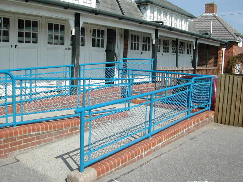 Handrails and Guarding to a Disabled Access Ramp